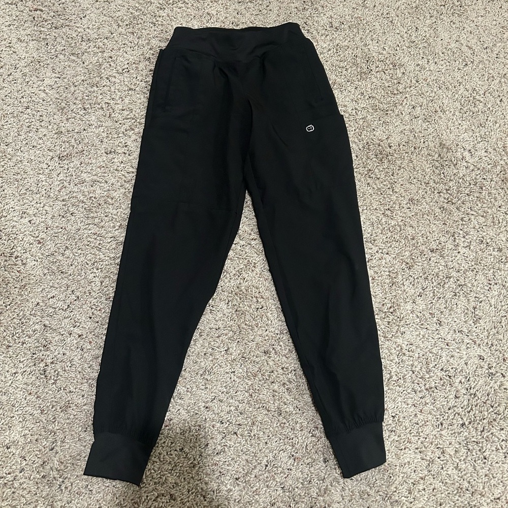 Women's Black Jogger Scrub Bottoms
